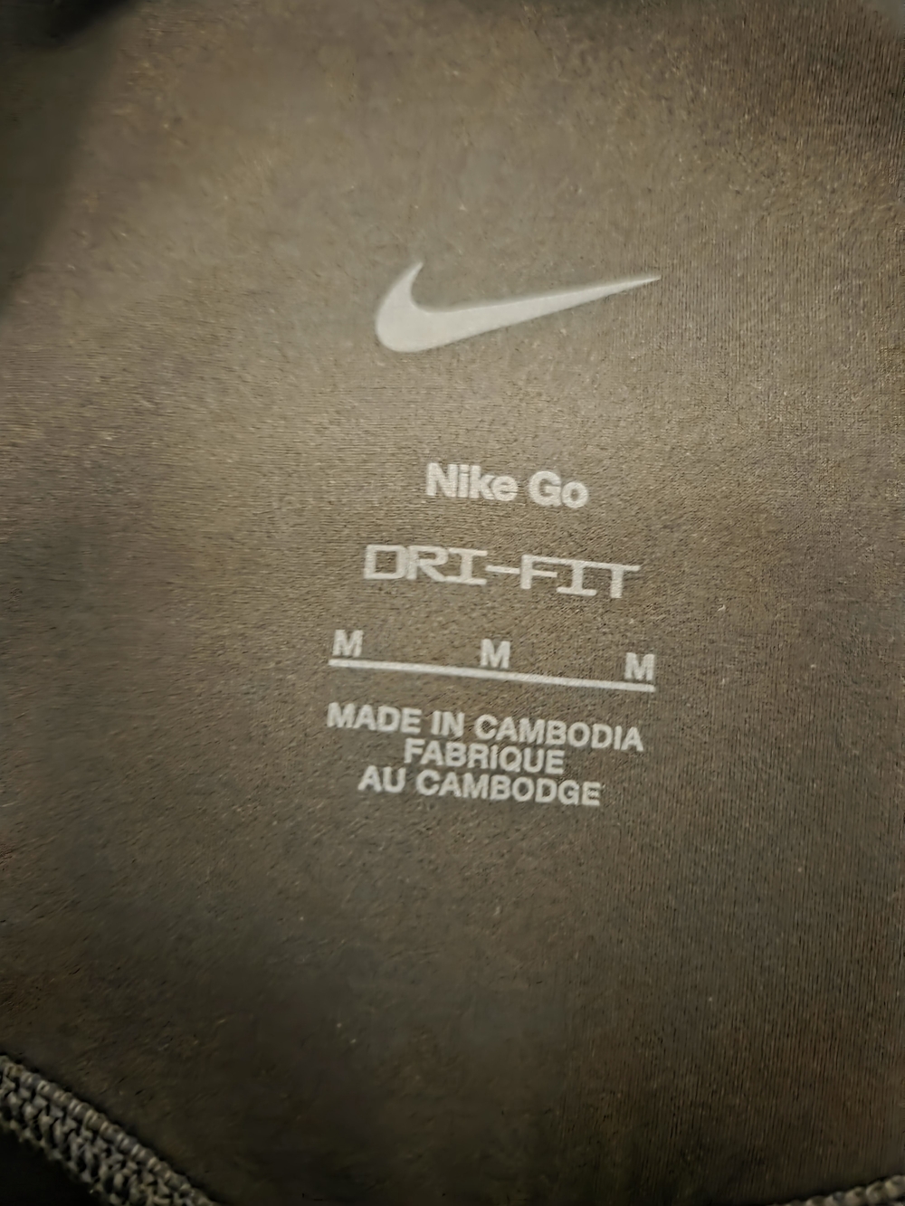 Nike Go Dri-FIT High Waisted Leggings Black Zipper Pocket Women’s M - Picture 5 of 5